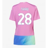 Camiseta AC Milan Malick Thiaw #28 Tercera Equipación Replica 2023-24 para mujer mangas cortas